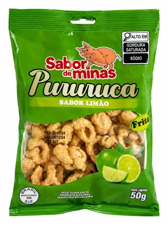 Pururuca sabor limão Sabor de Minas 50 g